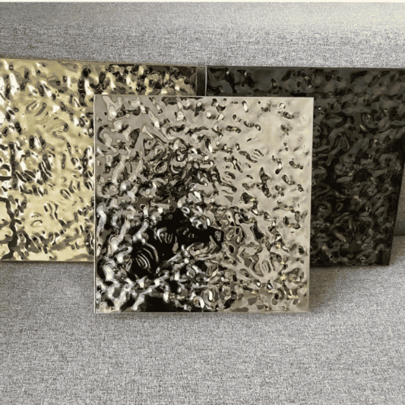 Листы из нержавеющей стали с 3D-эффектом «рябь на воде» (Water Ripple)