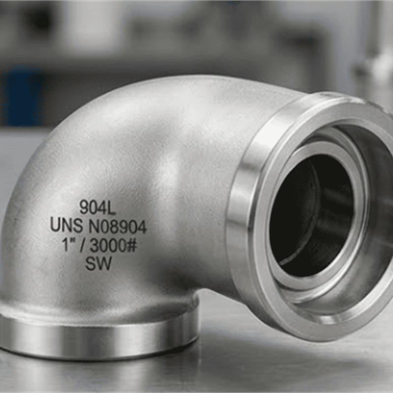 Отвод под приварку враструб из суперостенитной нержавеющей стали 904L (UNS N08904)